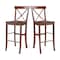 International Concepts X-Back Bar Height Stool, 30" Seat Height, Espresso S581-6133 - alternate 5